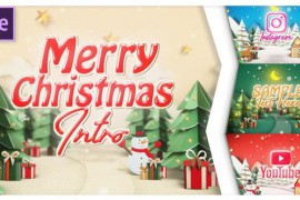 Merry Christmas Popup Papercut intro 49264788