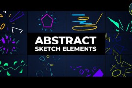 Abstract Sketch Elements | DaVinci Resolve 46174839