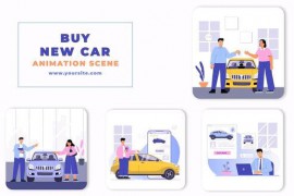 Buying New Car Premiere Pro Animation Scene 46442124