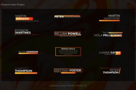 Gradient Lower Thirds | After Effects 43477721