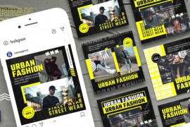 Fashion Urban Instagram Post Template For Premiere Pro 43384262