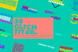 Glitch Titles - Premiere Pro 50159878