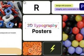 Typography Posters 3D for Premiere Pro 50329130