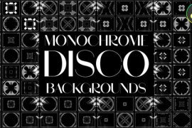 Monochrome Disco Backgrounds for DaVinci Resolve 51569334