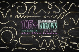 105 Hand Drawn Arrow Pack 47207533