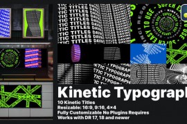 Kinetic Titles for Davinci Resolve 45248711