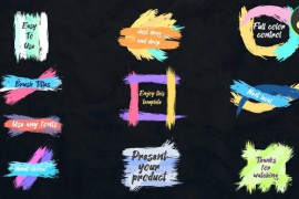 Colorful Brush Strokes Titles for DaVinci Resolve 44197666