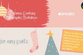 Christmas Greeting Typography Slideshow for DaVinci Resolve 42180078