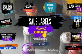 Sale Labels Paint Brush For Premiere Pro 51992992