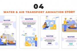Flat Design Character Transportation Instagram Story 48658389