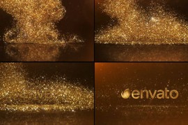 Gold Rain Luxury Logo Reveal 39848798