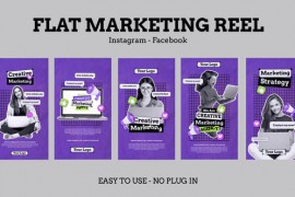 Flat Marketing Instagram Stories 51375859