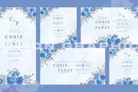 Bloom Wedding Invitation | Mogrt 52514797