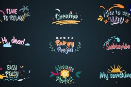 Colorful Lyric titles #2 [After Effects] 46567111