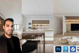 Udemy – Interior design – Autodesk 3dsmax and vray – from zero