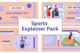 Sports Explainer Animation Scene Pack 45547829