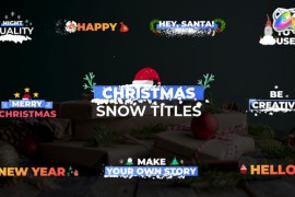 Christmas Snow Titles | FCPX 29784865
