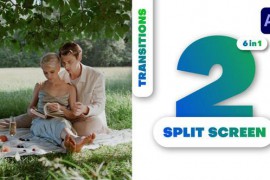 Multiscreen Transitions - 2 Split Screen 49280394
