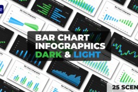 Bar Chart Infographics | Dark and Light Themes 50183438