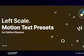 Left Scale Motion Text Presets Vol. 04 for DaVinci Resolve 46705559