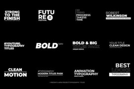 Typography Titles | After Effects 42858305