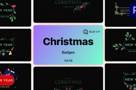 Christmas Badges for Premiere Pro Vol. 05 49538076