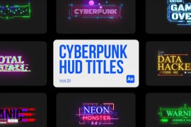 Cyberpunk HUD Titles 01 for After Effects 44871454
