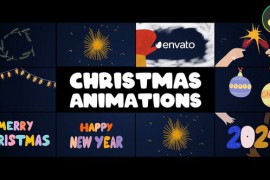 Christmas Decorations And Greetings Animations | DaVinci Resolve 49618730