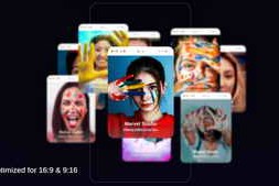Carousel for Profile Card, Card Presentation and social media with 3D Rotation Vertical & Horizontal