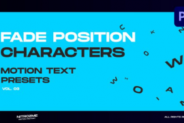 Characters Motion Text: Fade Position Vol. 03 for Premiere Pro 45890295