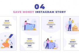 Money Saving Flat Character Instagram Story 47450428