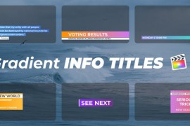 Gradient Info Titles for FCPX 51563121