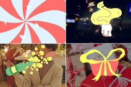 Cartoon Christmas Stuff Seamless Transitions for After Effects 49760136