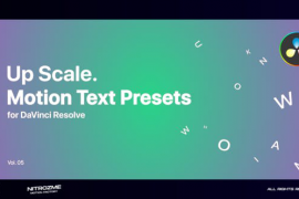 Up Scale Motion Text Presets Vol. 05 for DaVinci Resolve 47045850