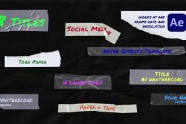 Paper & Tape | Titles & Lower Thirds 47038216