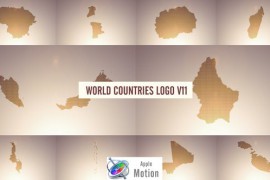 World Countries Logo & Titles V11 - Apple Motion 43859684