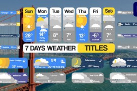 7 Days Weather Titles for Premiere Pro 51559955