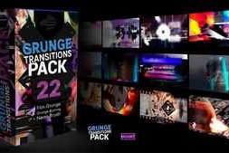 Free Download:Grunge Transitions Pack | MOGRT 60798490