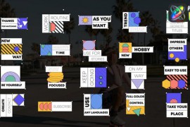 Colorful Geometry Titles for FCPX 45319624