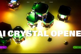 3D Abstract Glitch AI Cristal Animation Opener IT 50537864