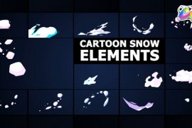 Cartoon Snow Elements | FCPX 48997498