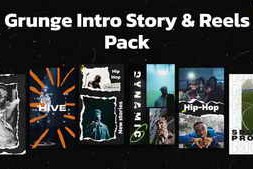 Free Download:Grunge Intro Story & Reels Pack 63918484