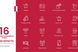Shopping Ecommerce Icons Pack 44625144