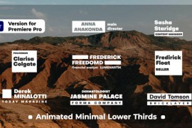 Animated Minimal Lower Thirds 49484962