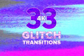 4k Glitch Transitions Pack 25833462