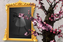 Gold Frames and Beauty Sakura Tree 46606677