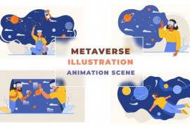 Virtual Goggles Metaverse Animation Scene 42925987