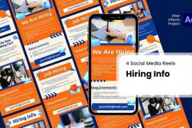Social Media Reels - Hiring Info After Effect Templates 51233609