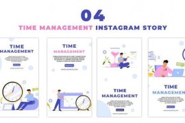 Animated Office Employee Time Management Instagram Story 47460372