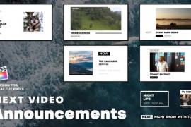 Next Video Announcements | FCPX 50678477